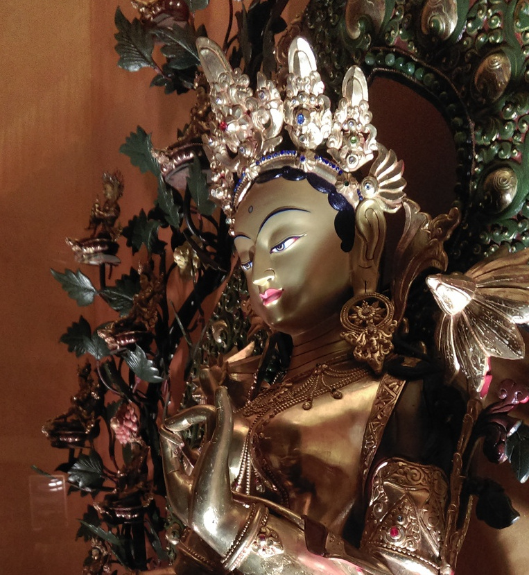 Picture of the Tara statue of the main altar shrine